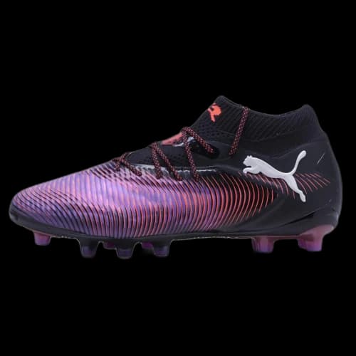 PUMA FUTURE 8 Abrasion Resistant Soccer Shoes Unisex Black White Red