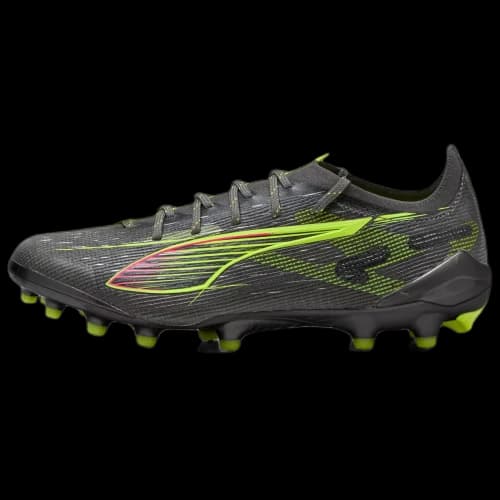 PUMA ULTRA 5 ULTIMATE AG Artificial Ground Soccer Shoes Women's Silver Yellow
