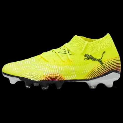 PUMA FUTURE 8 MATCH Abrasion Resistant Abrasion Resistant Soccer Shoes Women's Yellow Black