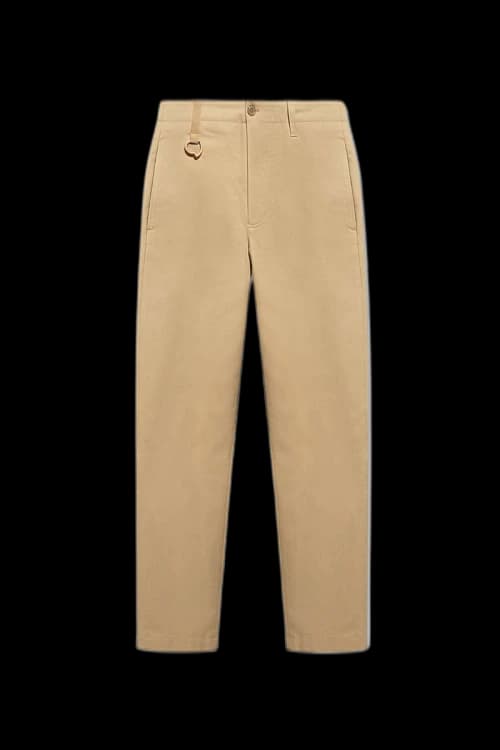Moncler Logo Chino Pants Beige