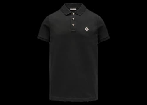 Moncler Logo Polo Shirt Black