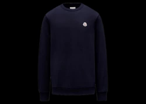 Moncler Logo Patch Sweatshirt Night Blue
