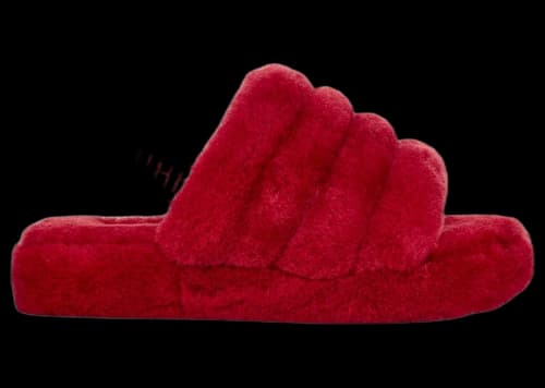 UGG Fluff Yeah Slide Samba Red (Kids)