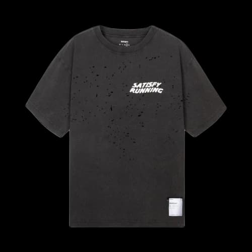 SATISFY MothTech T‑Shirt 'Aged Black'