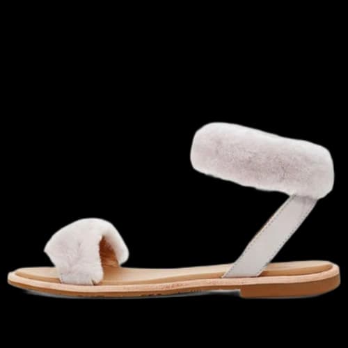 UGG Fluff Springs Outdoor Open Toe Sports Sandals White (Women's)