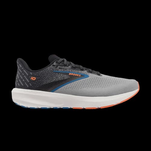 Brooks Launch 10 2E Wide 'Black Grey Orange'