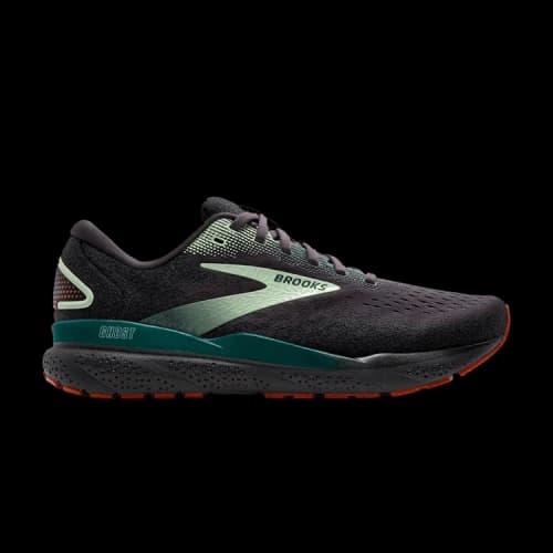 Brooks Ghost 16 Blackened Pearl June Bug Green