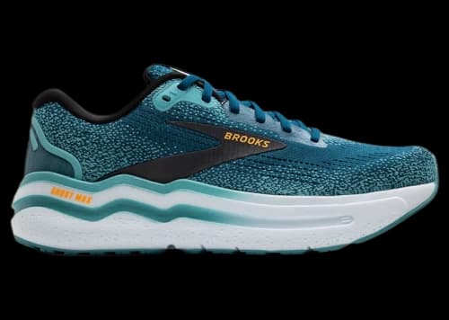 Brooks Ghost Max 2 Moroccan Blue Aqua Orange Pop