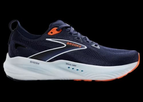 Brooks Glycerin 22 Peacoat Blue Ribbon Orange