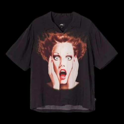 Stussy Harumi Printing V neck Black