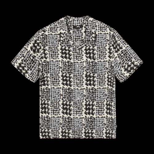 Stussy Hand Drawn Houndstooth Shirt 'Black'