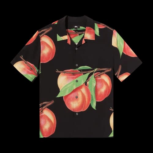Stussy Peach Pattern Shirt 'Black'