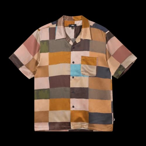 Stussy Painted Check Silk Shirt 'Multicolor'