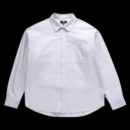 Stussy Big Button Oxford Shirt 'Light Blue'