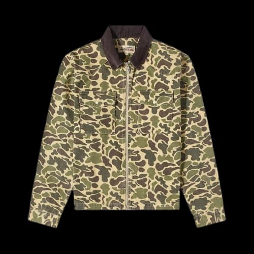 Stussy Washed Canvas Work Shirt Camo