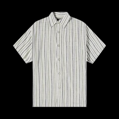 Stussy Wrinkly Cotton Gauze Shirt 'Stripe'