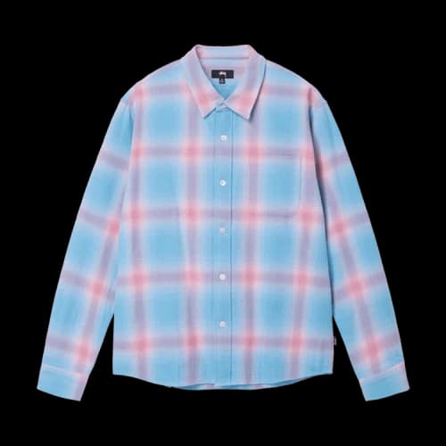 Stussy Hellshire Plaid Shirt 'Blue'