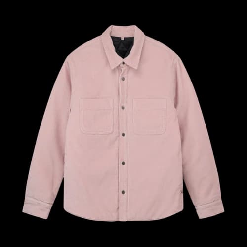 Stussy Cord Quilted Overshirt 'Washed Pink'