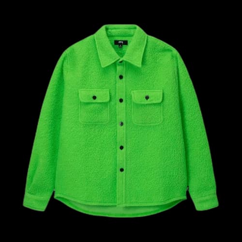 Stussy Casentino Wool CPO Shirt Lime