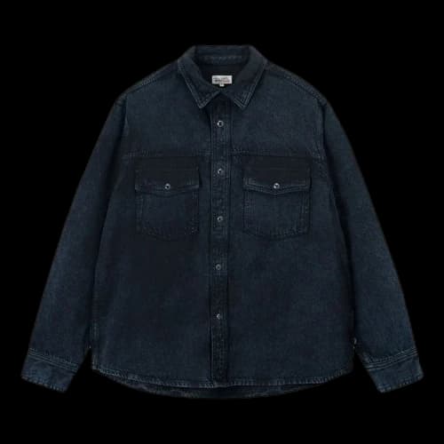 Stussy Double Dye Western Shirt 'Black'