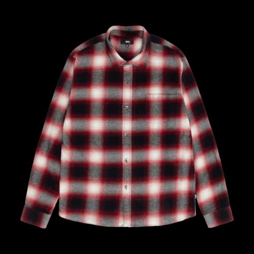 Stussy Bay Plaid Shirt 'Red'