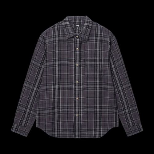 Stussy Stones Plaid Shirt 'Black'