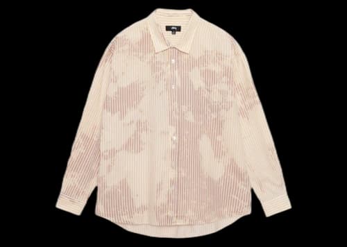 Stussy Classic L/S Shirt Bleached Poplin Shirt Tan