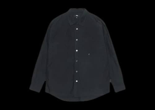 Stussy Classic L/S Sprayed Shirt Blue