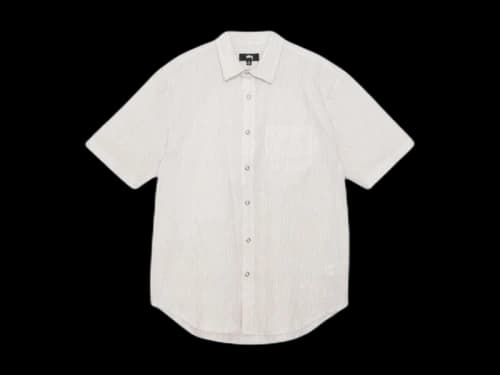 Stussy Wavy Striped Shirt White/Natural Stripes