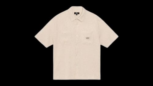 Stussy Crinkled Check Short Tan