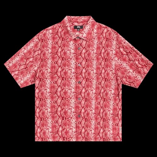 Stussy Python Short-Sleeve Shirt 'Red'