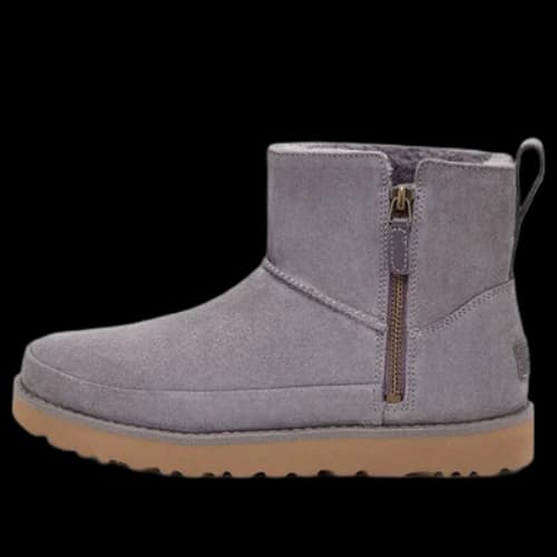 UGG Classic Zip Mini Suede 'Grey' (Women's)
