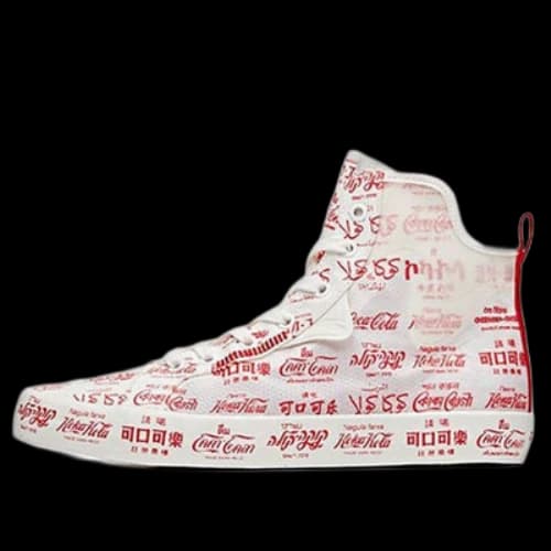 ANTA x Coca Cola Canvas High 'White Red'