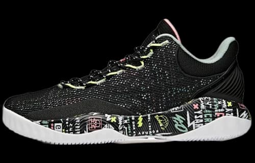 ANTA A-Shock Basketball Shoes 'Black Colorful Mesh'
