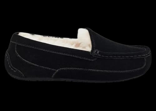 UGG Ascot Slipper Black Suede (Kids)