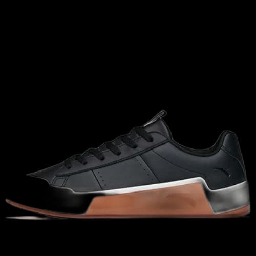 ANTA Skateboarding Shoes 'Black White Brown'