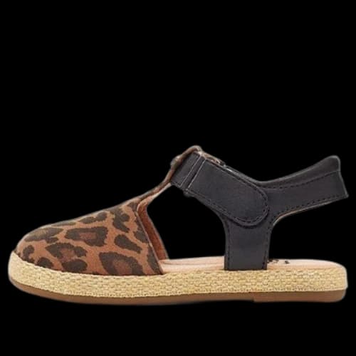 (TD) UGG Emmery Leopard Sandal 'Tan'