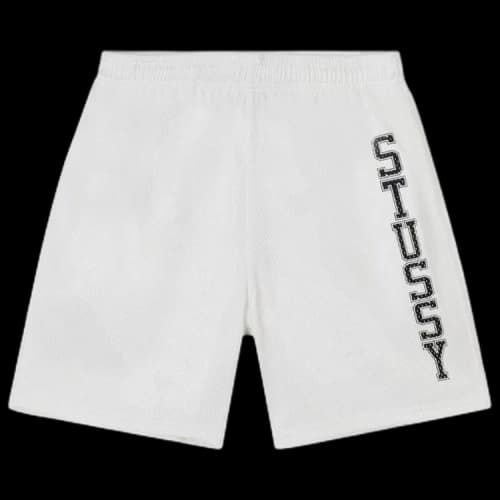 Stussy Collegiate Mesh Shorts White