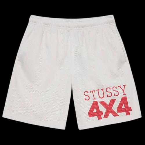 Stussy 4X4 Mesh Short 'Bone'