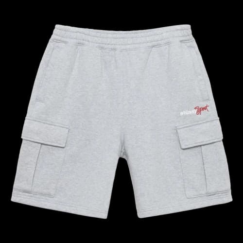 Stussy Sport Cargo Fleece Short 'Grey Heather'