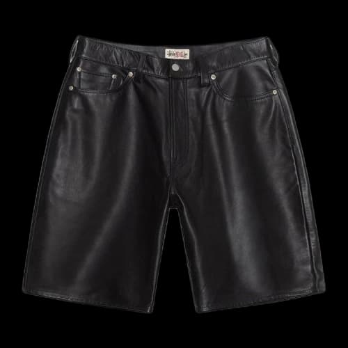 Stussy Big Ol' Leather Short Black