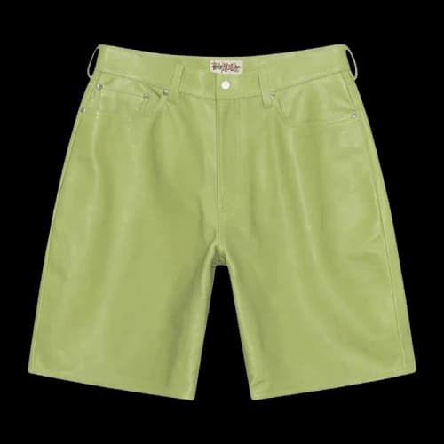 Stussy Big Ol' Leather Short Lime
