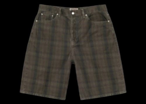 Stussy Big Ol' Canvas Plaid Short Olive