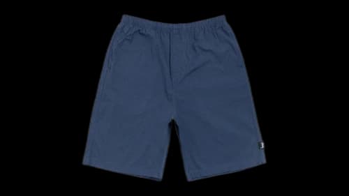 Stussy Baggy Seersucker Beach Short Blue