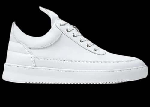 Filling Pieces Low Top Ripple Nappa Leather White