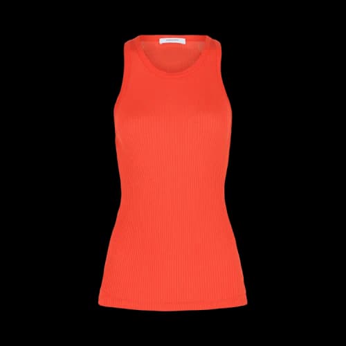 Ferragamo Ribbed Tank Top 'Orange'