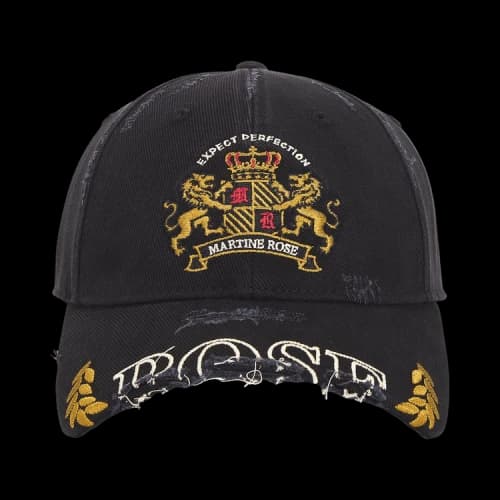 Martine Rose Rose Martine Cut Peak Cap 'Black'