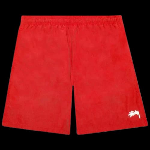 Stussy Stock Water Short 'Brite Red'
