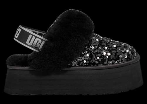 UGG Funkette Chunky Sequin Slipper Black (Women's)