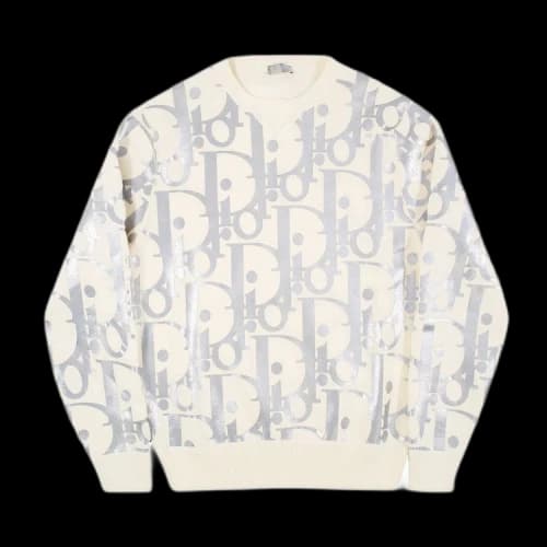 Dior Oblique Reflective Crewneck 'Beige'